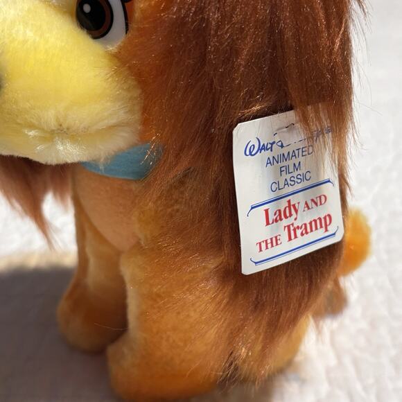 VTG 1980s Disney Plush Lot (5) Pinocchio Dumbo Bambi Lady 101 Dalmatians NWT - Picture 4 of 10